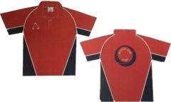 Red/Navy PE Polo - Printed with Benton Dene Sports School Logo on back